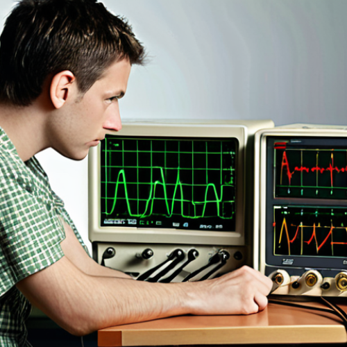 **

A person sitting at a desk surrounded by electronics (oscilloscope, circuit board), looking thoughtfully into the distance.  Slightly melancholic mood.  Implies a feeling of being stuck or unfulfilled.

**