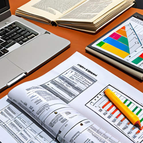 **

> A well-organized study desk with an open textbook, a printed exam syllabus highlighted with colorful markers, a stack of past exam papers, and a laptop displaying a circuit simulation software like Multisim. The overall atmosphere should be bright and encouraging, emphasizing effective exam preparation for an electronics technician certification.

**