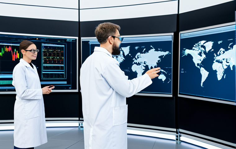 A team of professional electronic engineers in a modern, brightly lit smart factory, wearing professional lab coats and safety glasses. They are standing near advanced robotic arms and automated machinery, observing large interactive display screens showing real-time production data and AIoT analytics. The scene emphasizes precision, efficiency, and technological innovation. The engineers are fully clothed in appropriate attire, modest clothing. Perfect anatomy, correct proportions, natural pose, well-formed hands, proper finger count, natural body proportions. Safe for work, appropriate content, professional, high quality professional photography, ultra-detailed.