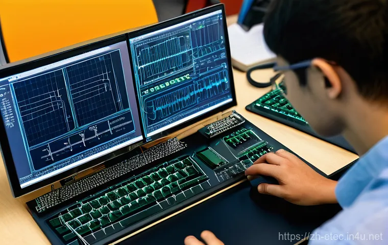 전자기술사 실기시험 시연 성공 팁 - **Prompt:** In a modern, well-equipped smart home or IoT development lab, a diverse young adult, dre...