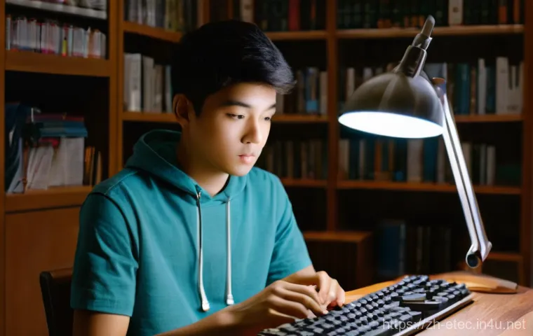 전자기술사 필기시험 스터디 방법 - **Prompt:** "A young individual (late teens to early twenties), dressed in clean, modest casual atti...