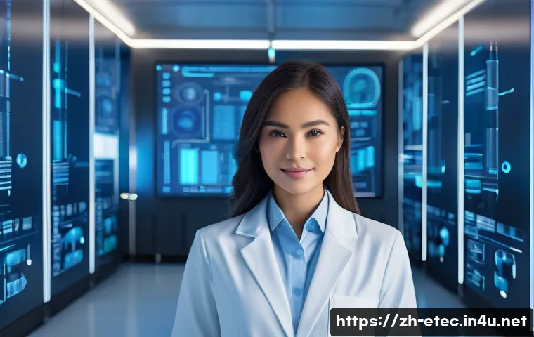 전자기술사 자격증 취득 후 경력 개발 전략 - **Prompt:** A young, determined female AI engineer (around 20-30 years old) is standing confidently ...