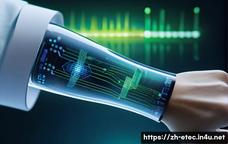 전자기술사와 관련된 신소재 기술 활용 - A futuristic electronic laboratory scene showcasing flexible electronic devices with nanomaterial co...