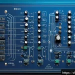 전자기술사 시험에서 자주 틀리는 문제 - A detailed educational illustration of an electronic circuit board featuring nonlinear components su...