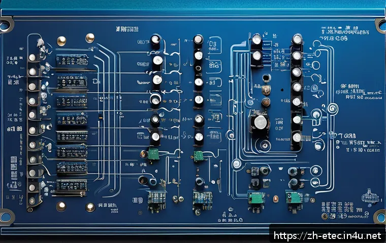 전자기술사 시험에서 자주 틀리는 문제 - A detailed educational illustration of an electronic circuit board featuring nonlinear components su...